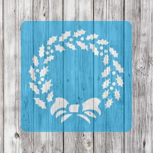 Трафарет "Рождественский венок"