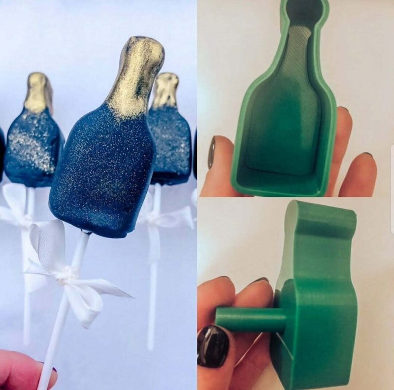 Форма для кейк попсов "Бутылка шампанского"