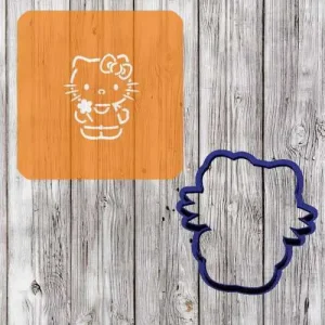 Трафарет с вырубкой "Hello Kitty"