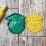 Вырубка + штамп «Мальчик-выпускник»