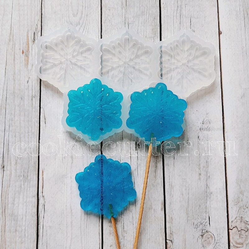 Силиконовая форма "Снежинки"