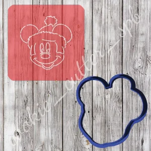 Трафарет с вырубкой "Микки Маус в шапке"