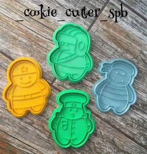 Набор вырубок со штампами "Военные"