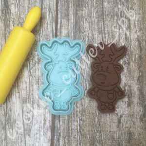 Вырубка + штамп "Олень"