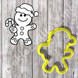 Вырубка "Пряничный человек в шапке"