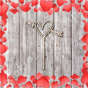 Топпер "Сердце со стрелой"