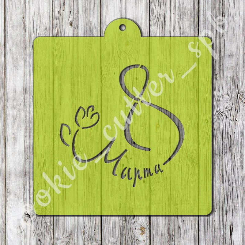 Трафарет “8 Марта №4”