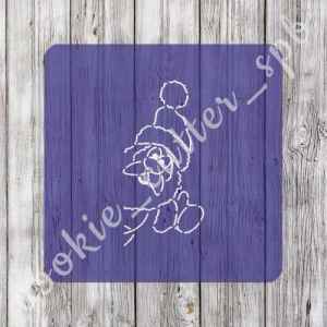 Трафарет "Дед Мороз №1"