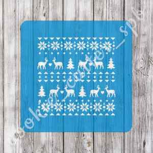 Трафарет "Фон новогодний №2"