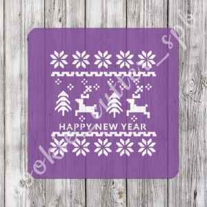 Трафарет "Фон новогодний №4"