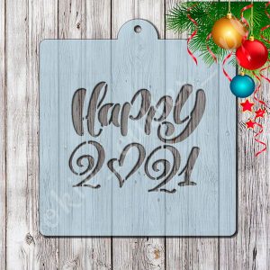 Трафарет "Happy 2021"