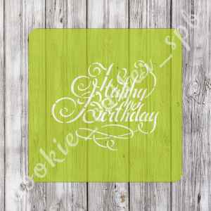 Трафарет "Happy birthday"