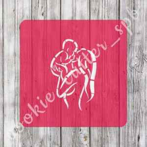 Трафарет "Мать и дитя №3"