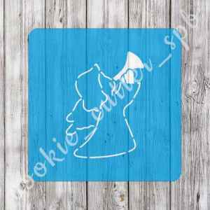 Трафарет + вырубка "Ангел №2"