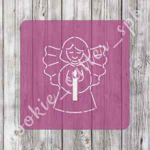 Трафарет + вырубка "Ангел №3"