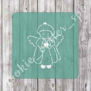 Трафарет + вырубка "Ангел"