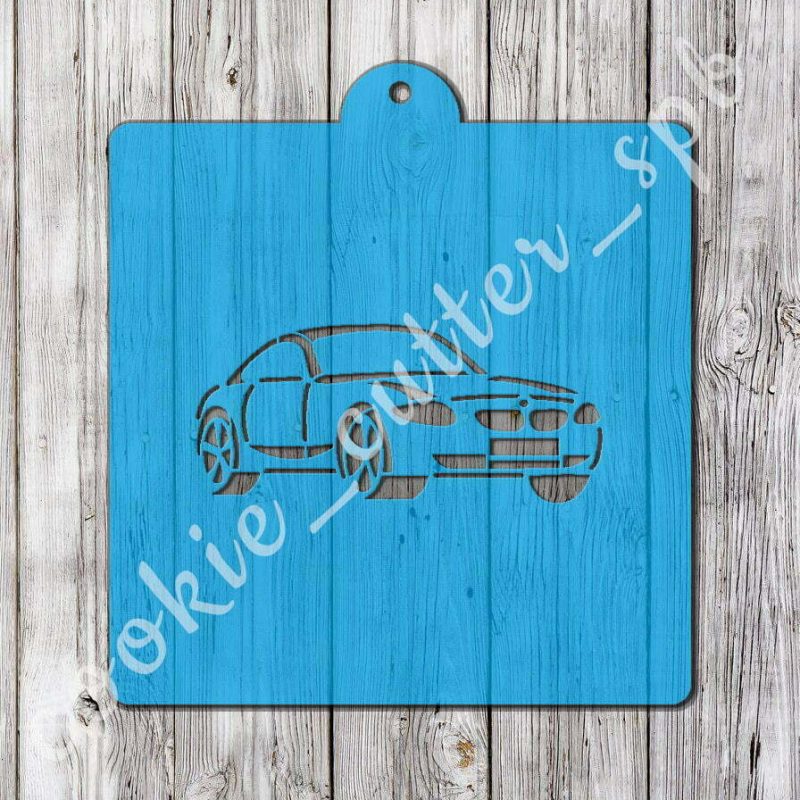 Трафарет + вырубка "BMW"