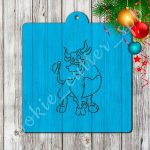 Трафарет с вырубкой Бык №1