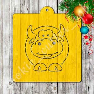 Трафарет + вырубка "Бык №4"