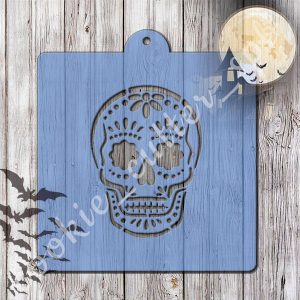 Трафарет с вырубкой "Череп"