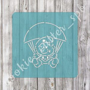 Трафарет + вырубка "Десантник"