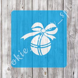 Трафарет с вырубкой “Елочный шар”