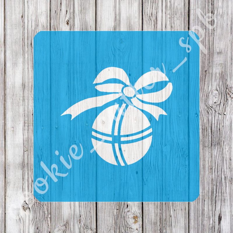 Трафарет с вырубкой “Елочный шар”