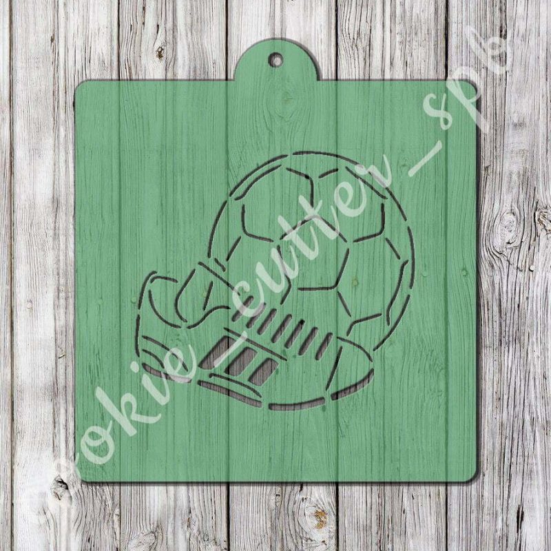 Трафарет + вырубка "Футбол"