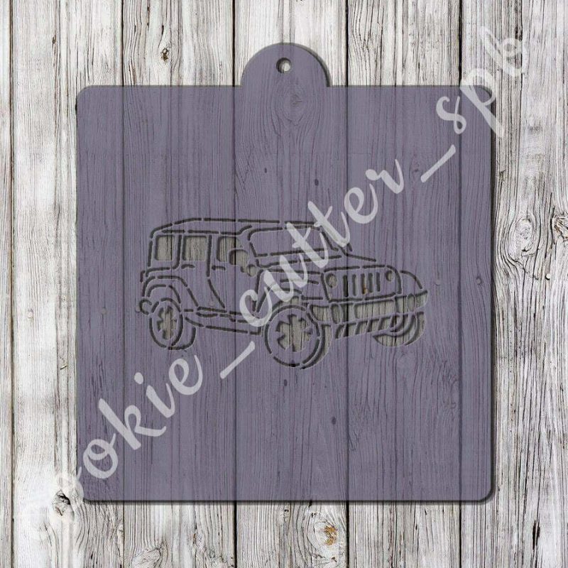 Трафарет + вырубка "Jeep"