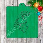 Трафарет + вырубка "Корова №1"