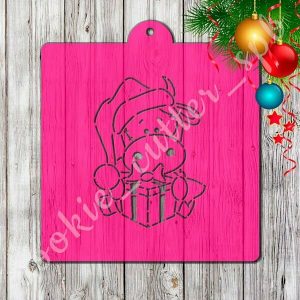 Трафарет + вырубка "Корова №3"