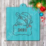 Трафарет + вырубка "Корова №6"