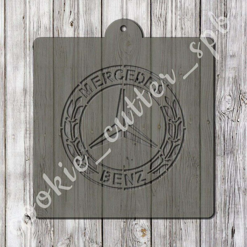Трафарет + вырубка "Логотип Mercedes"