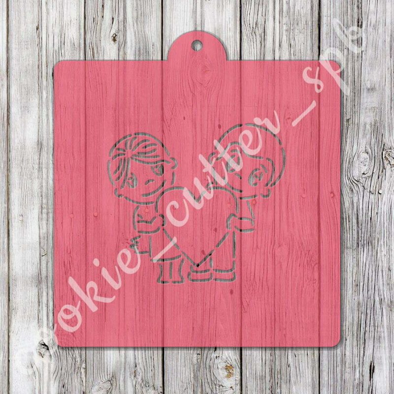 Трафарет + вырубка "Love Is..."