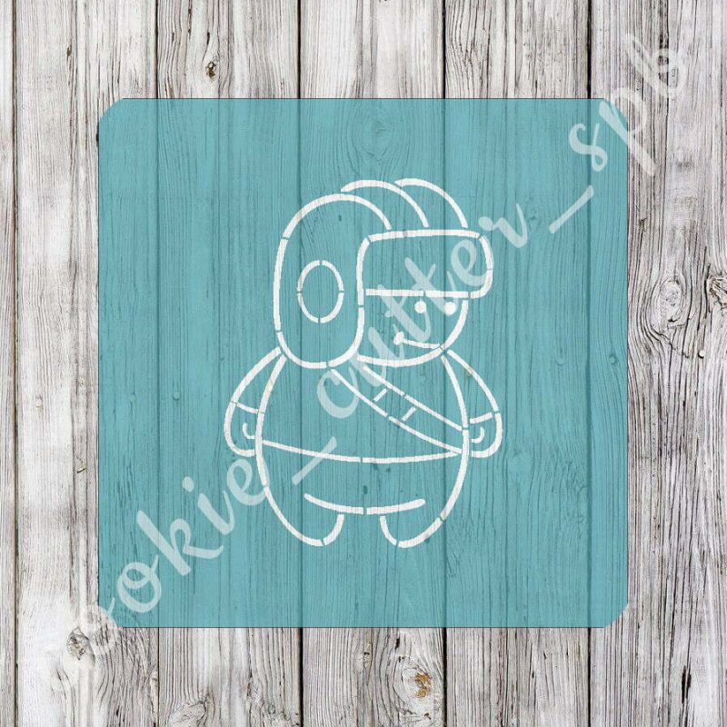 Трафарет + вырубка "Танкист"