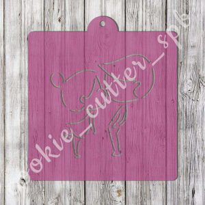 Трафарет + вырубка "Мальчик и девочка"