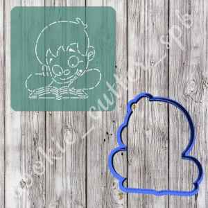 Трафарет + вырубка "Ученик"