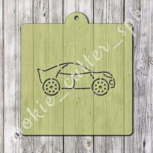 Трафарет + вырубка "Машинка №2"