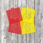 Набор трафаретов с вырубками "Мишки Love"