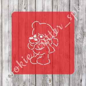 Трафарет + вырубка "Мишка №3"