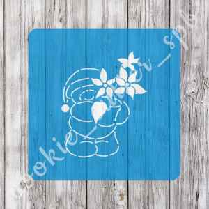 Трафарет + вырубка "Мишка №4"