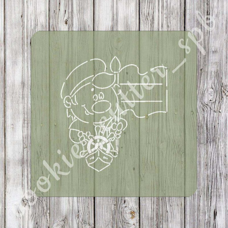 Трафарет + вырубка "Моряк"