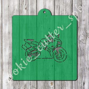 Трафарет + вырубка "Мотоцикл №1"