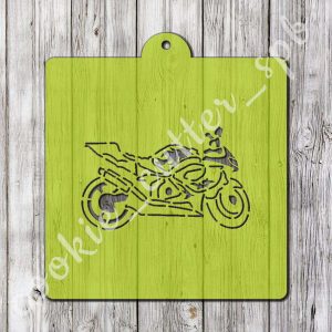 Трафарет + вырубка "Мотоцикл №2"