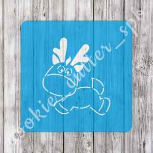 Трафарет + вырубка "Олень №2"