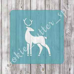 Трафарет + вырубка "Олень №4"
