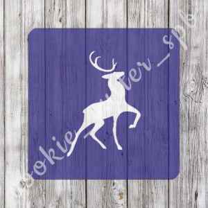 Трафарет + вырубка "Олень №5"