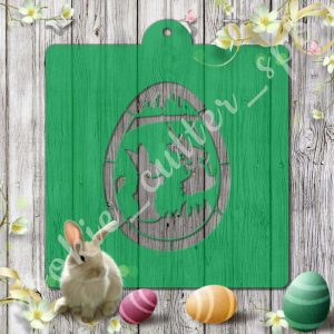 Трафарет + вырубка "Пасхальное яйцо №2"