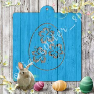 Трафарет + вырубка "Пасхальное яйцо №4"