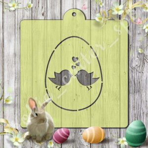 Трафарет + вырубка "Пасхальное яйцо №7"